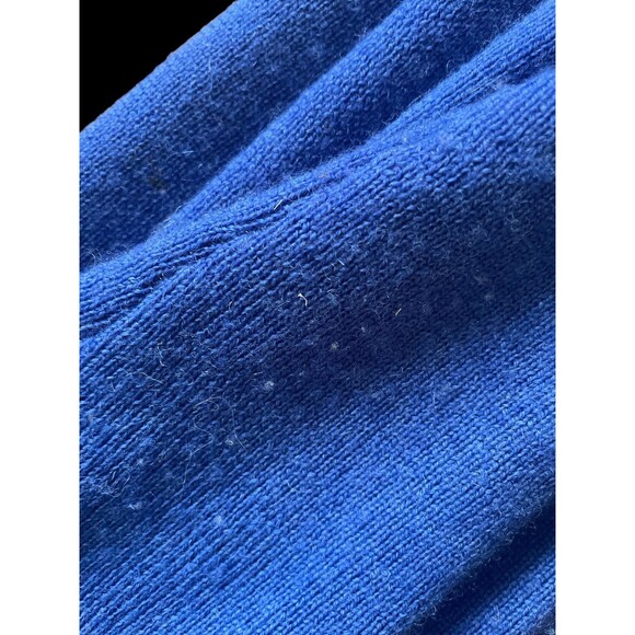 Carole Little 100% Merino Wool Blue LS Sweater Medium - Picture 7 of 7
